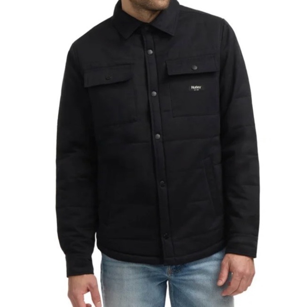 Hurley Men's Classic Black Shirt Jacket